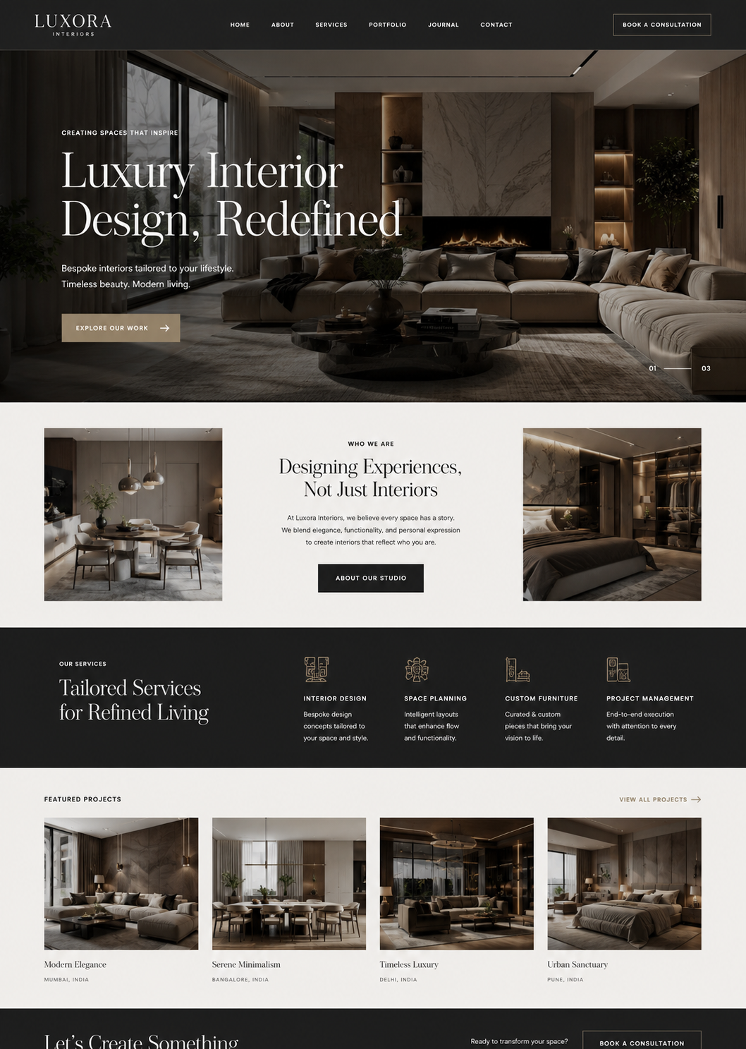Lumina Interior Studio – Luxury Interior Design Website - Image 2
