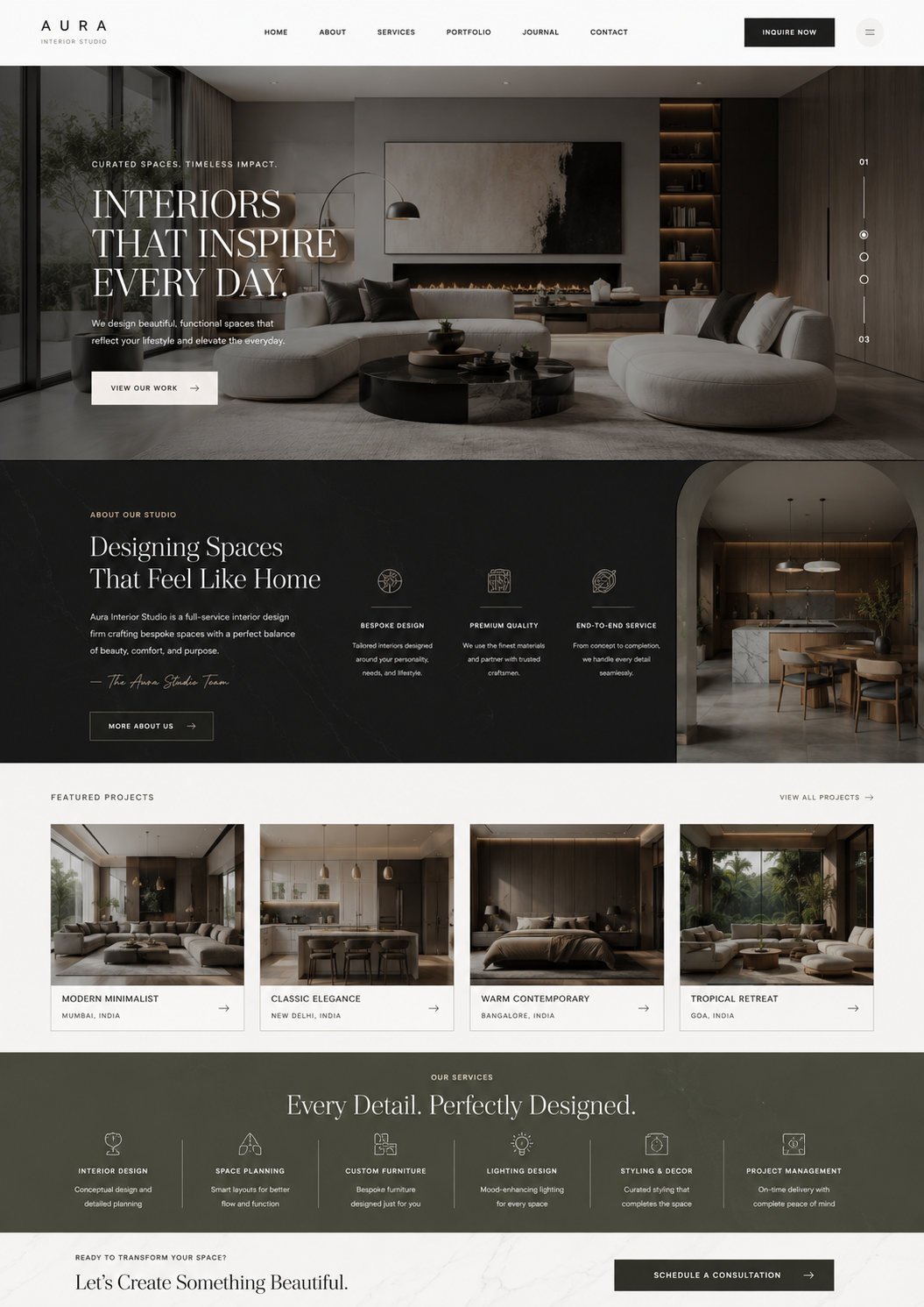Lumina Interior Studio – Luxury Interior Design Website - Image 3