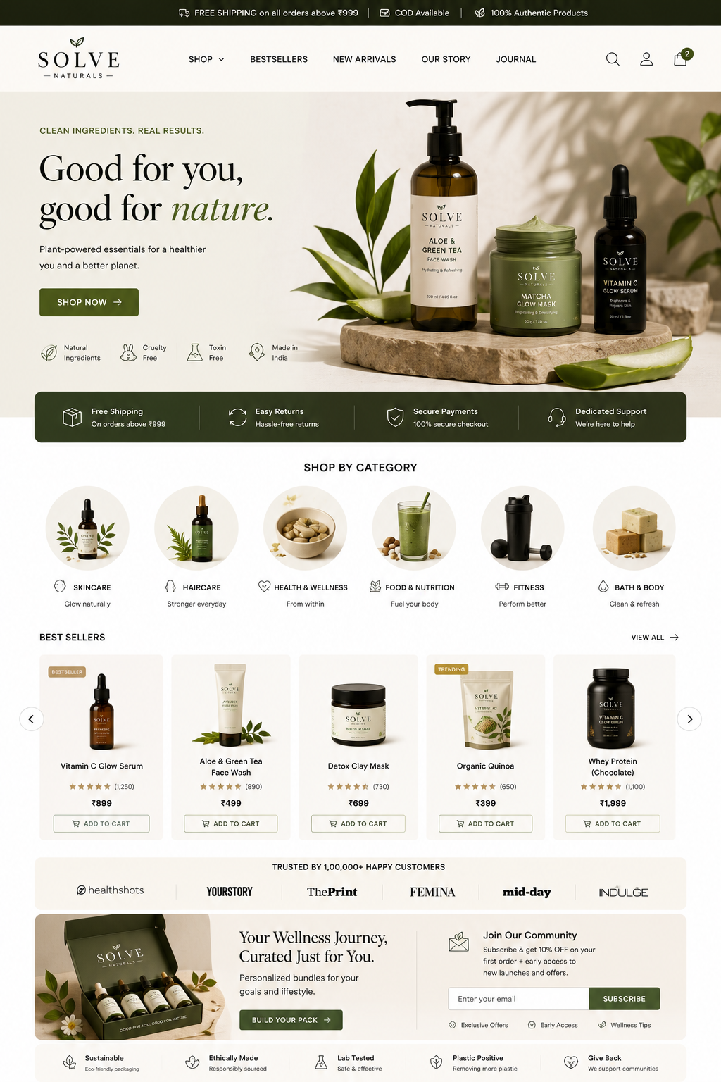 Luxury D2C Brand E-Commerce Website
