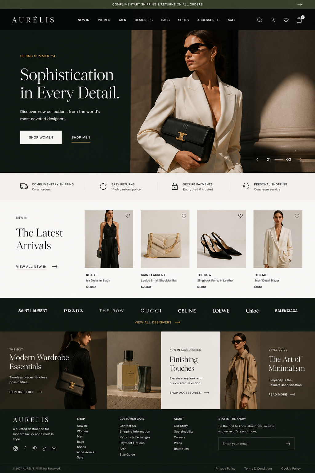 Luxury Fashion & Designer Boutique Website - Image 2