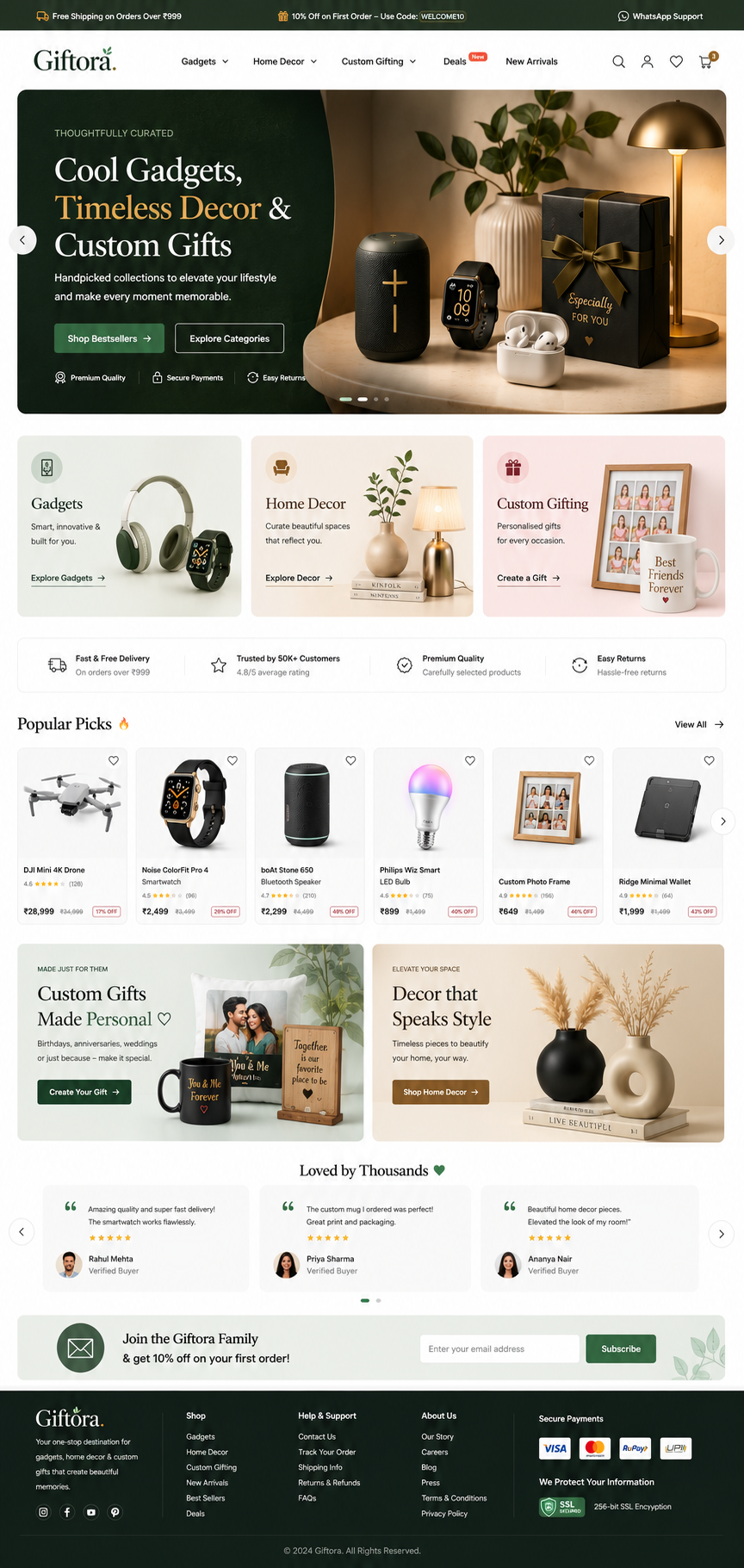 Luxury Niche Storefront