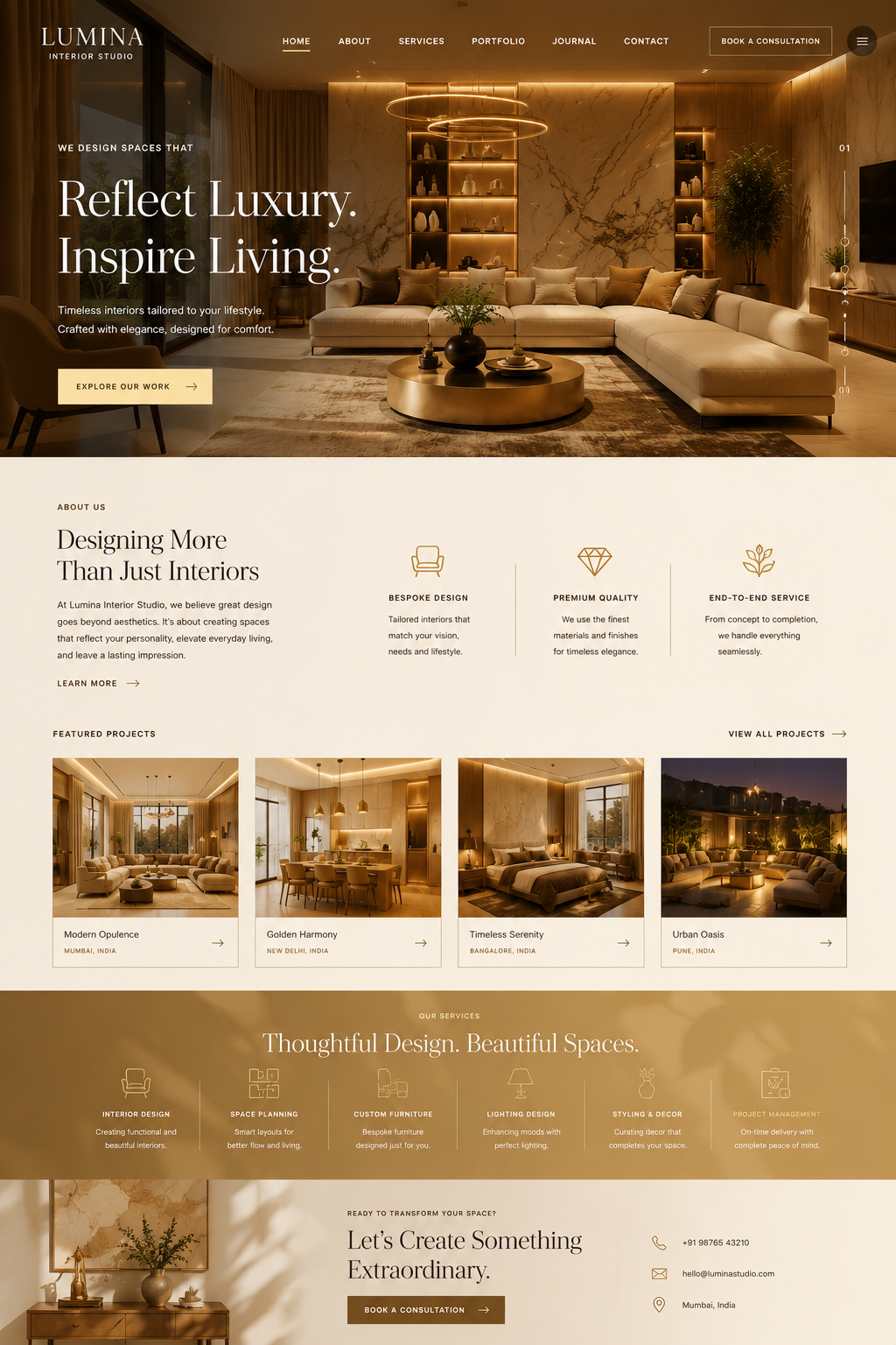Luxury Real Estate & Architecture Website