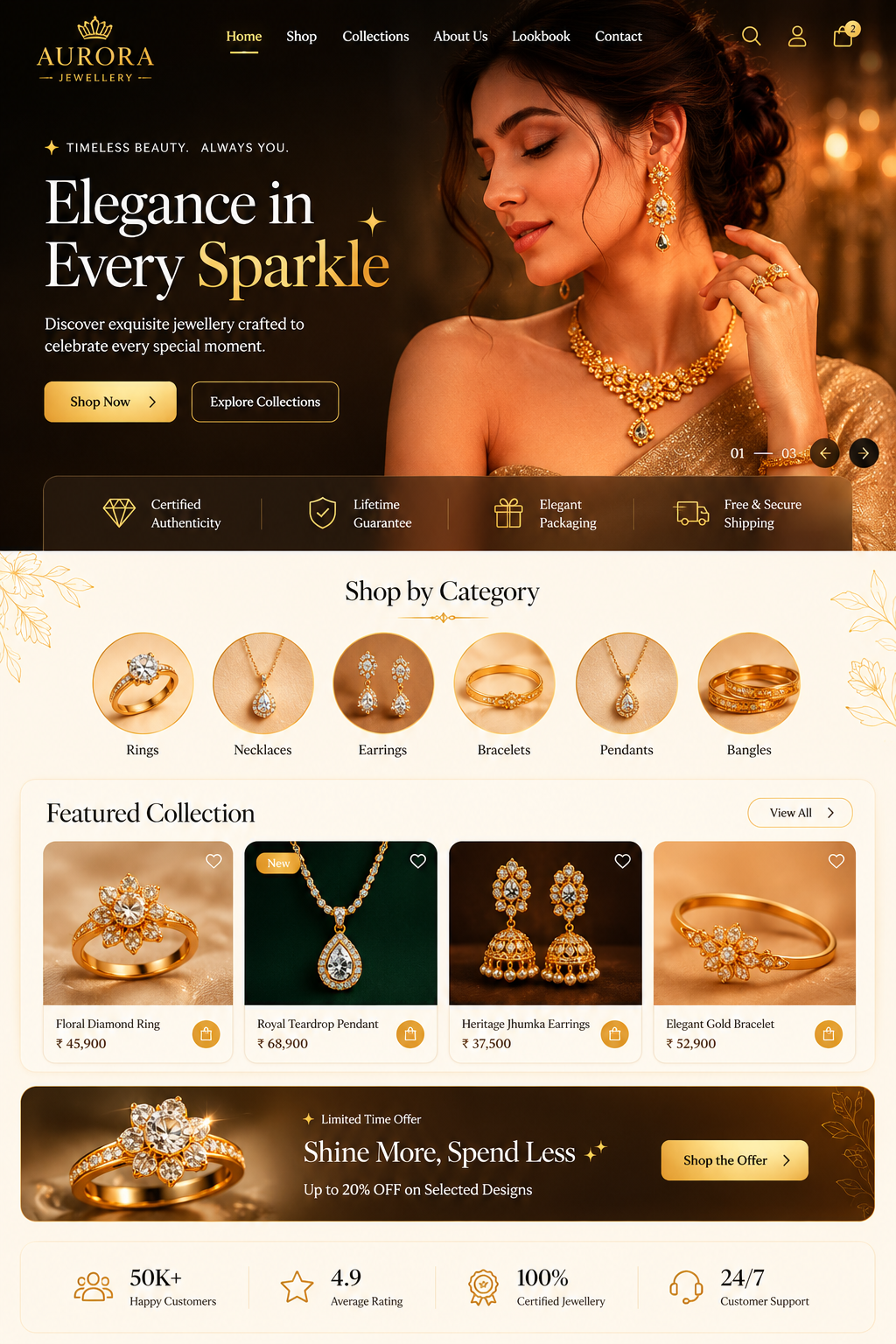 Premium Luxury Jewellery E-Commerce Website - Image 2